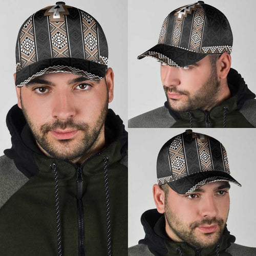 Brown Taniko Aotearoa Classic Cap Niho Taniwha Mix Poutama LT14