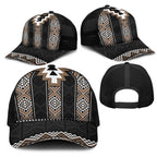 Brown Taniko Aotearoa Mesh Trucker Cap Niho Taniwha Mix Poutama - Aussie Hoodie