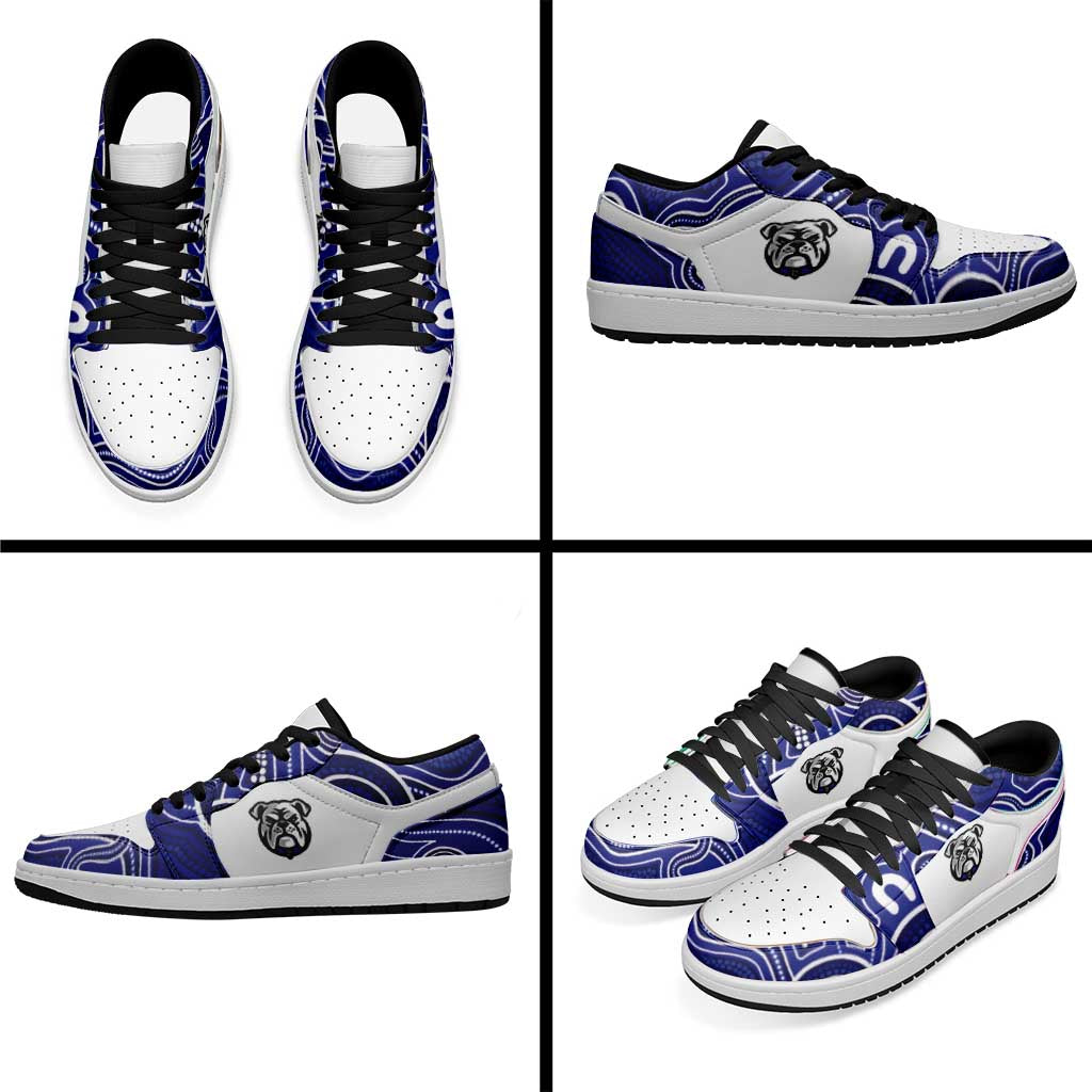 Bulldogs 2026 Rugby Low Sneakers Aboriginal Art