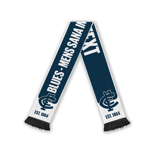 Carlton Blues Football Personalised Ruffneck Scarf 2026 Go Champions