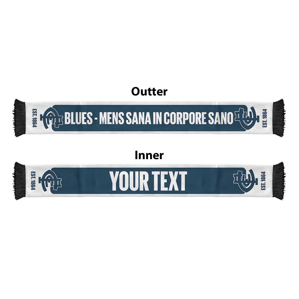 Carlton Blues Football Personalised Ruffneck Scarf 2026 Go Champions