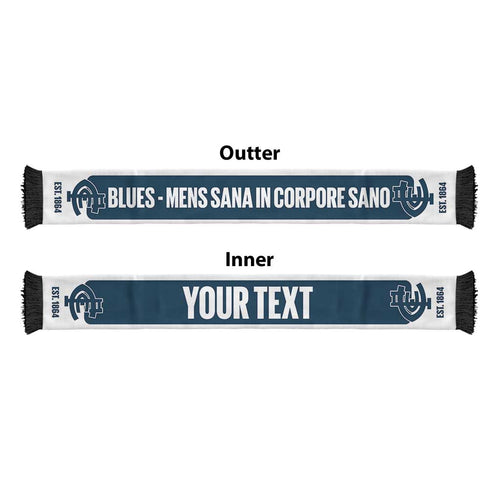 Carlton Blues Football Personalised Ruffneck Scarf 2026 Go Champions