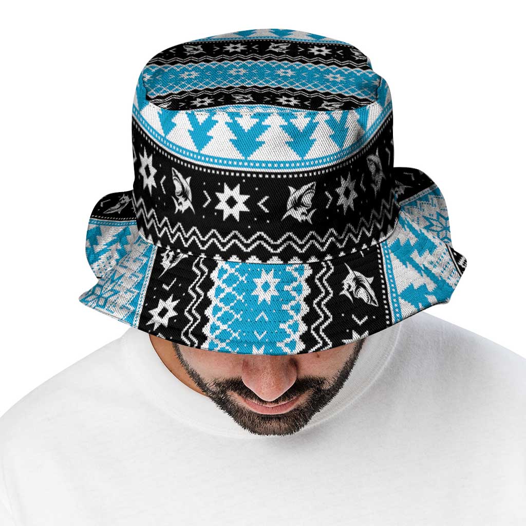 Claus Shark Strikes Bucket Hat Christmas Rugby League Spirit - Aussie Hoodie
