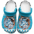 Claus Shark Strikes Clogs Shoes Christmas Rugby League Spirit - Aussie Hoodie