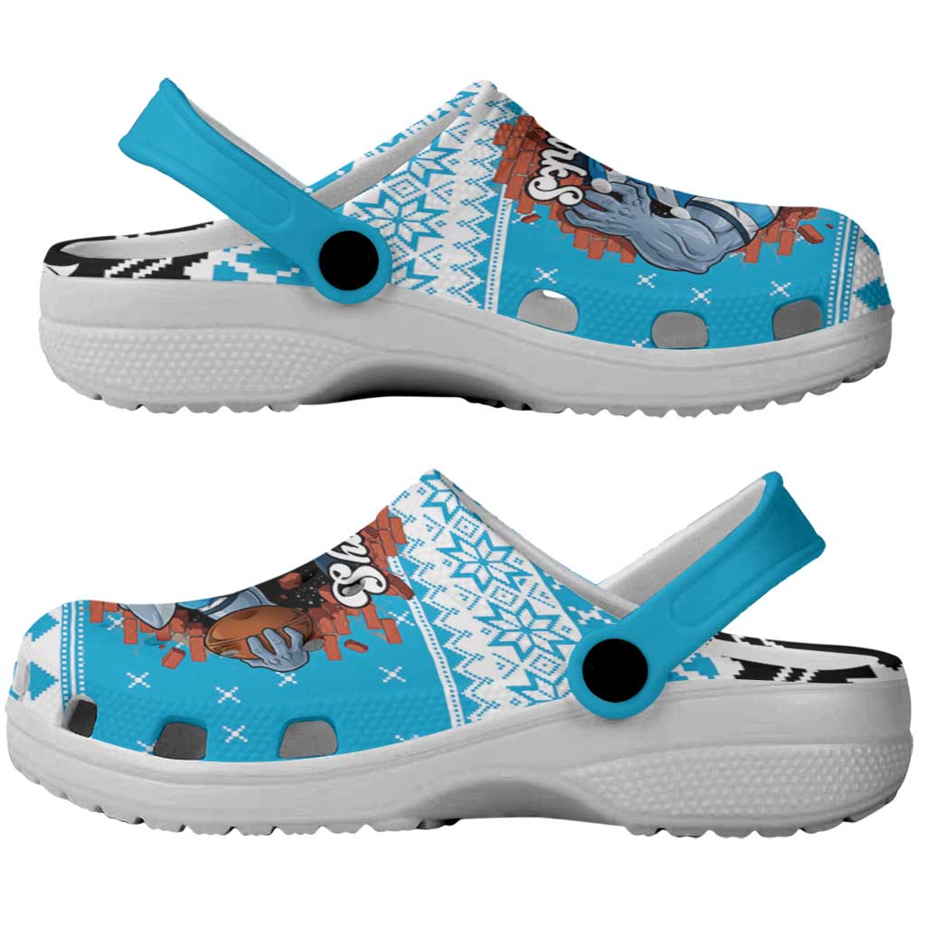 Claus Shark Strikes Clogs Shoes Christmas Rugby League Spirit - Aussie Hoodie
