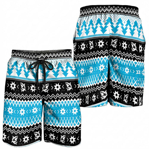 Claus Shark Strikes Shorts for Men Christmas Rugby League Spirit - Aussie Hoodie