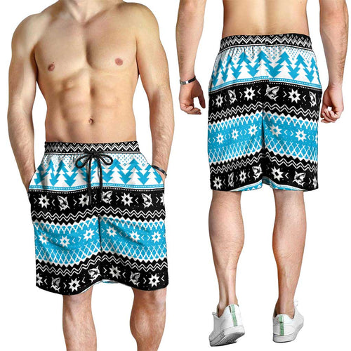 Claus Shark Strikes Shorts for Men Christmas Rugby League Spirit - Aussie Hoodie
