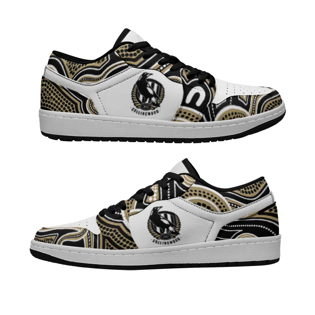 Collingwood Football 2026 Low Sneakers Aboriginal Art