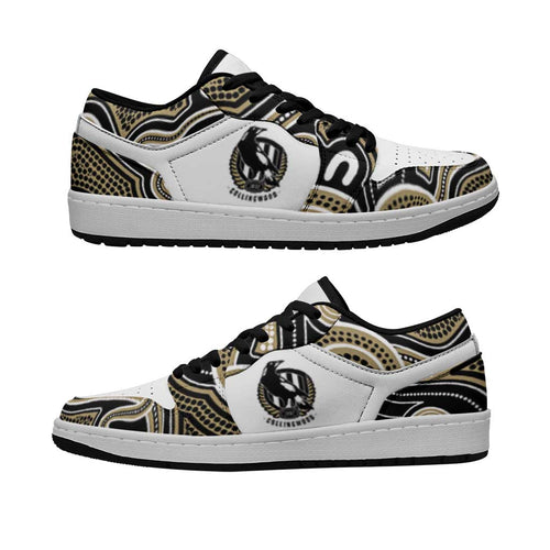 Collingwood Football 2026 Low Sneakers Aboriginal Art