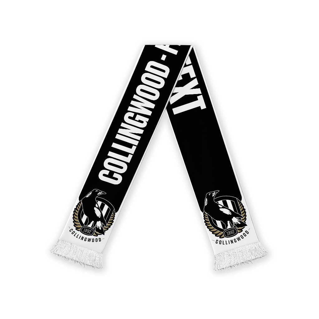 Collingwood Football Personalised Ruffneck Scarf 2026 Go Champions