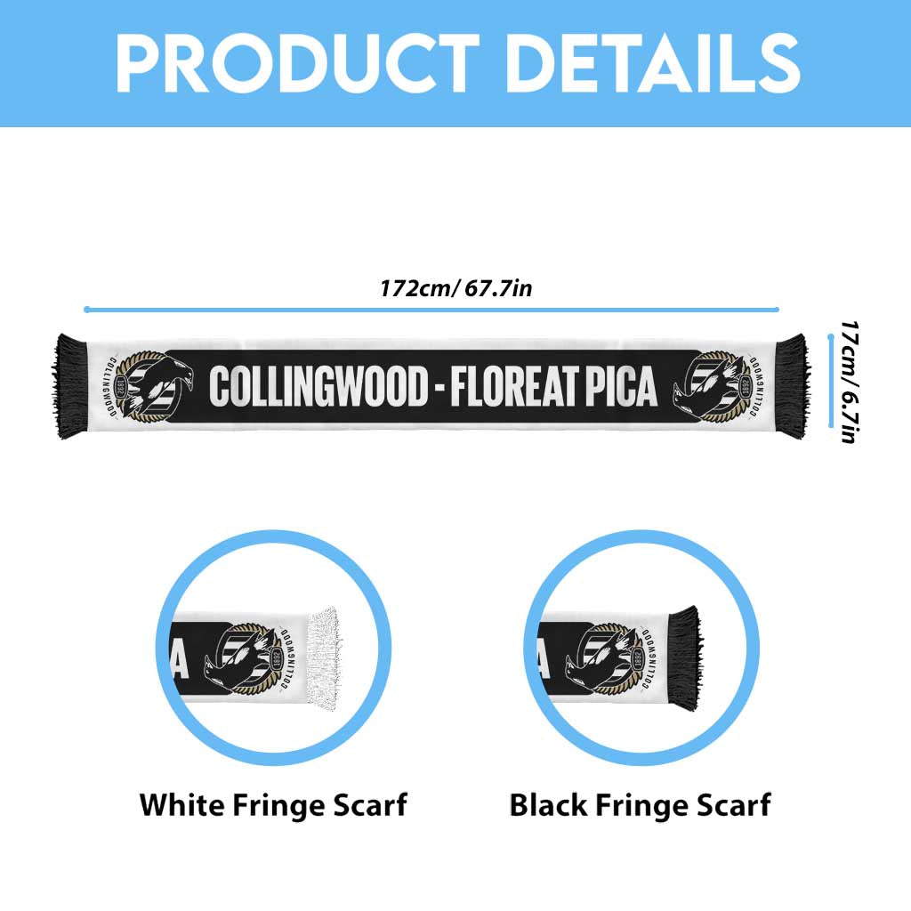 Collingwood Football Personalised Ruffneck Scarf 2026 Go Champions
