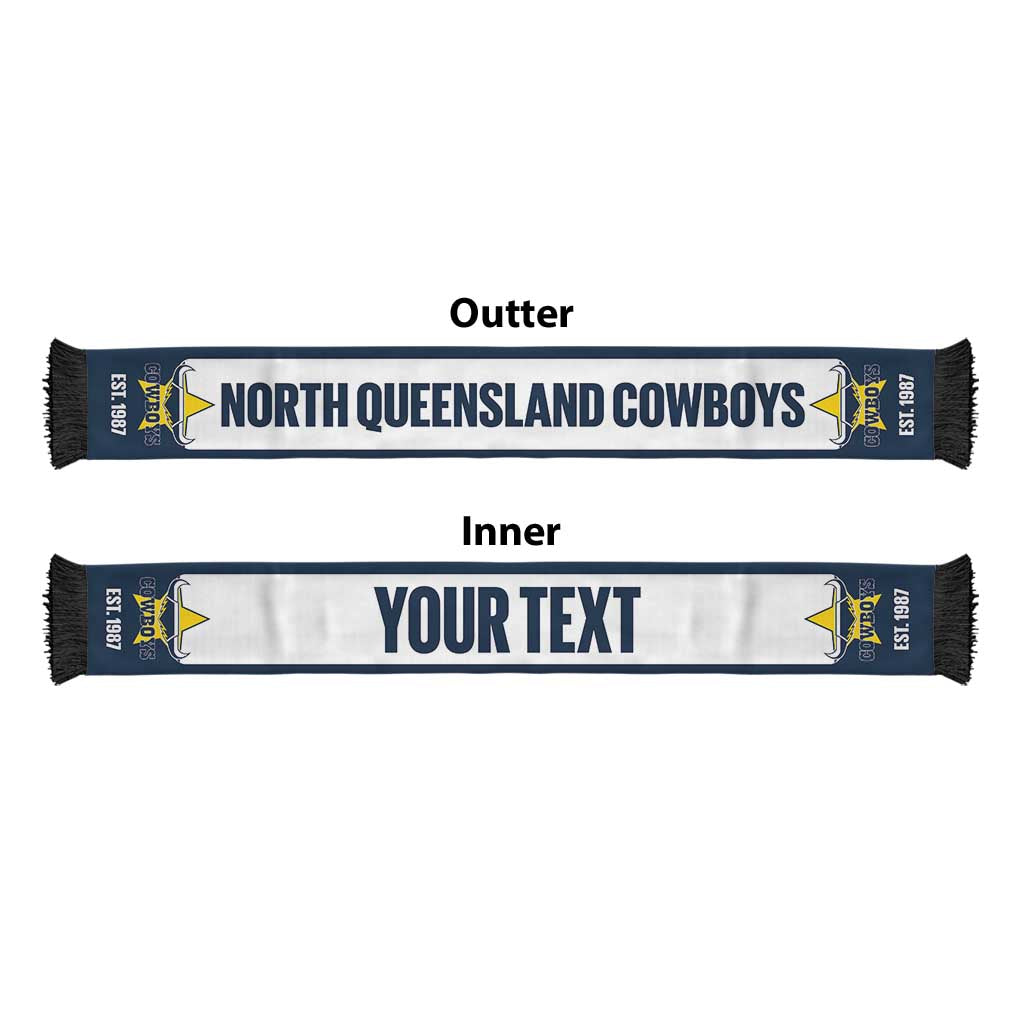 Cowboys Rugby Personalised Ruffneck Scarf 2026 Go Champions