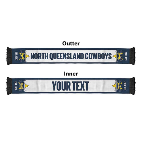 Cowboys Rugby Personalised Ruffneck Scarf 2026 Go Champions