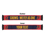 Crows Football Personalised Ruffneck Scarf 2026 Go Champions