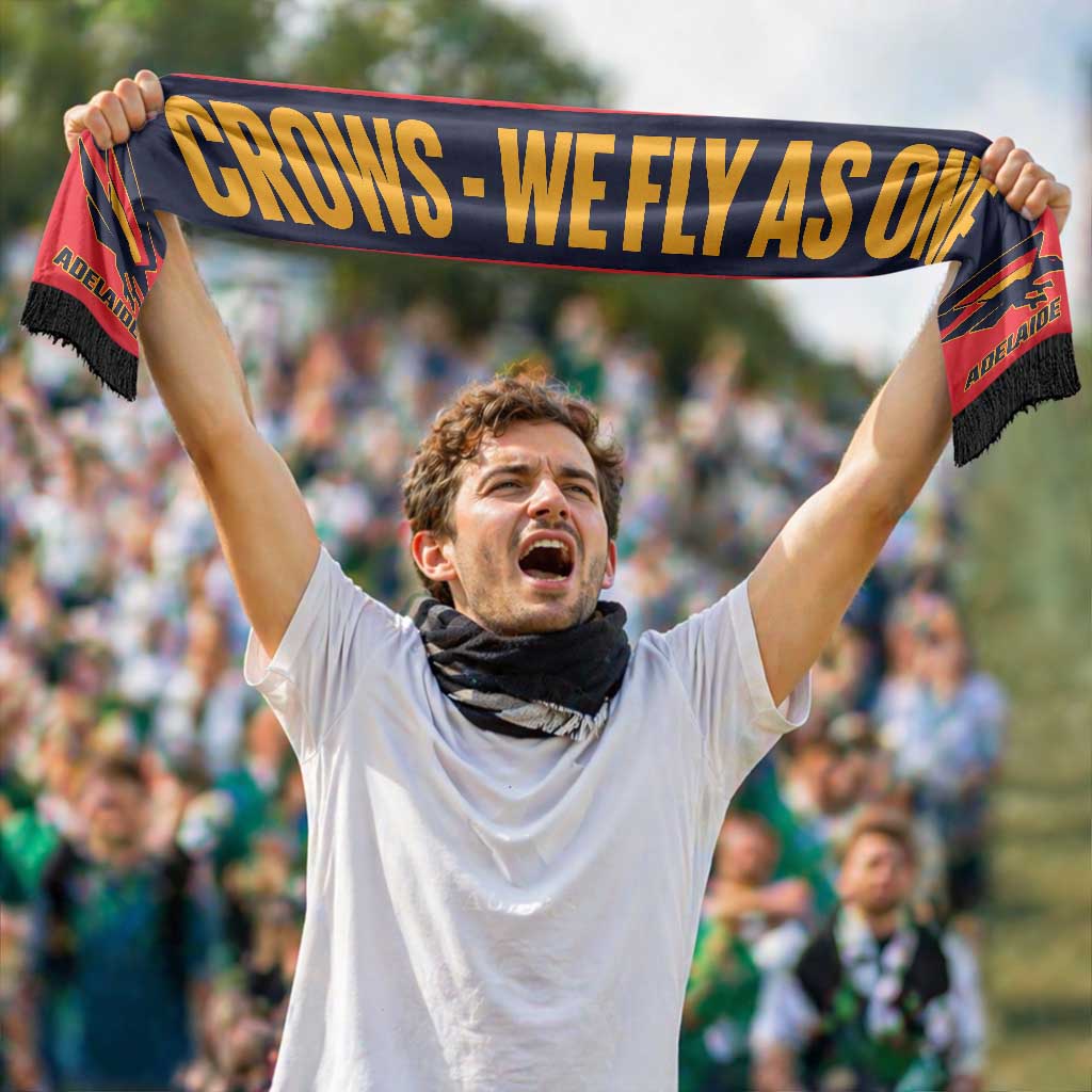 Crows Football Personalised Ruffneck Scarf 2026 Go Champions