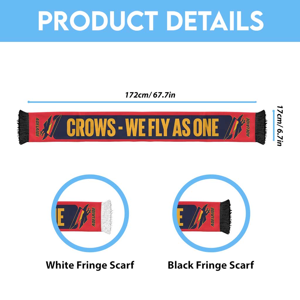 Crows Football Personalised Ruffneck Scarf 2026 Go Champions