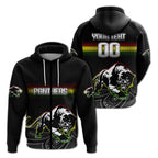 Black Panthers Rugby League Aborigina Hoodie - LT2