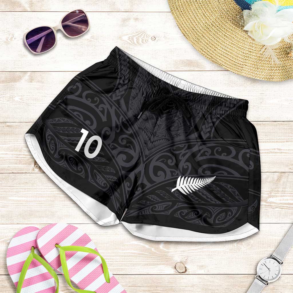 Custom Aotearoa Rugby Shorts for Women The Blacks-Sporty T90 Style - Aussie Hoodie