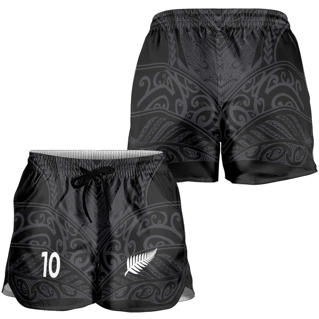 Custom Aotearoa Rugby Shorts for Women The Blacks-Sporty T90 Style - Aussie Hoodie