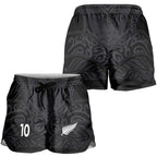 Custom Aotearoa Rugby Shorts for Women The Blacks-Sporty T90 Style - Aussie Hoodie