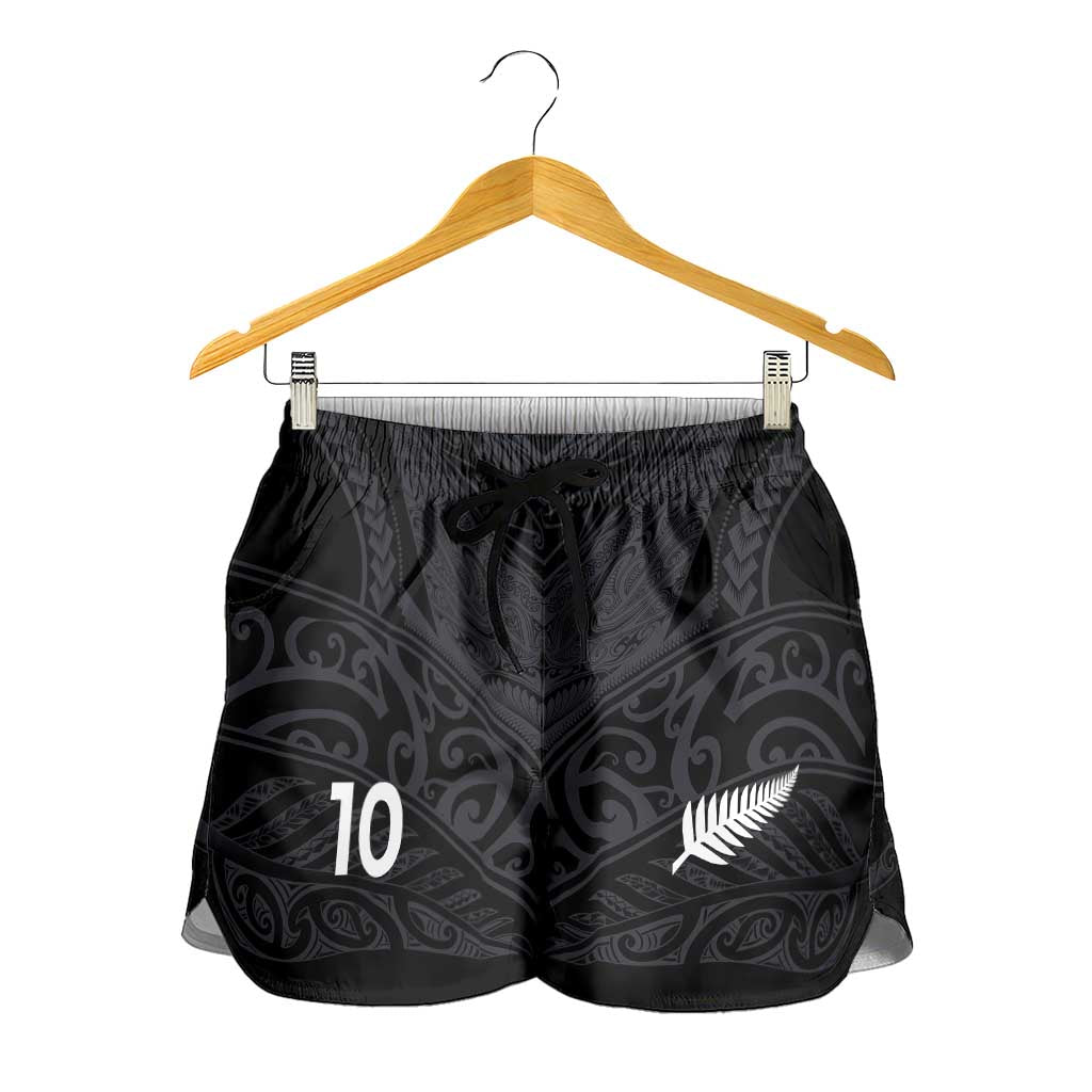Custom Aotearoa Rugby Shorts for Women The Blacks-Sporty T90 Style - Aussie Hoodie