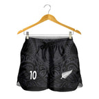 Custom Aotearoa Rugby Shorts for Women The Blacks-Sporty T90 Style - Aussie Hoodie