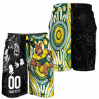 Custom Australia vs New Zealand Shorts for Men Rugby Rivalry Two Nations One Battle