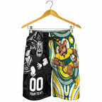 Custom Australia vs New Zealand Shorts for Men Rugby Rivalry Two Nations One Battle