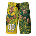 Custom Australia vs South Africa Board Shorts Wallabies vs Springboks Two Nations One Battle