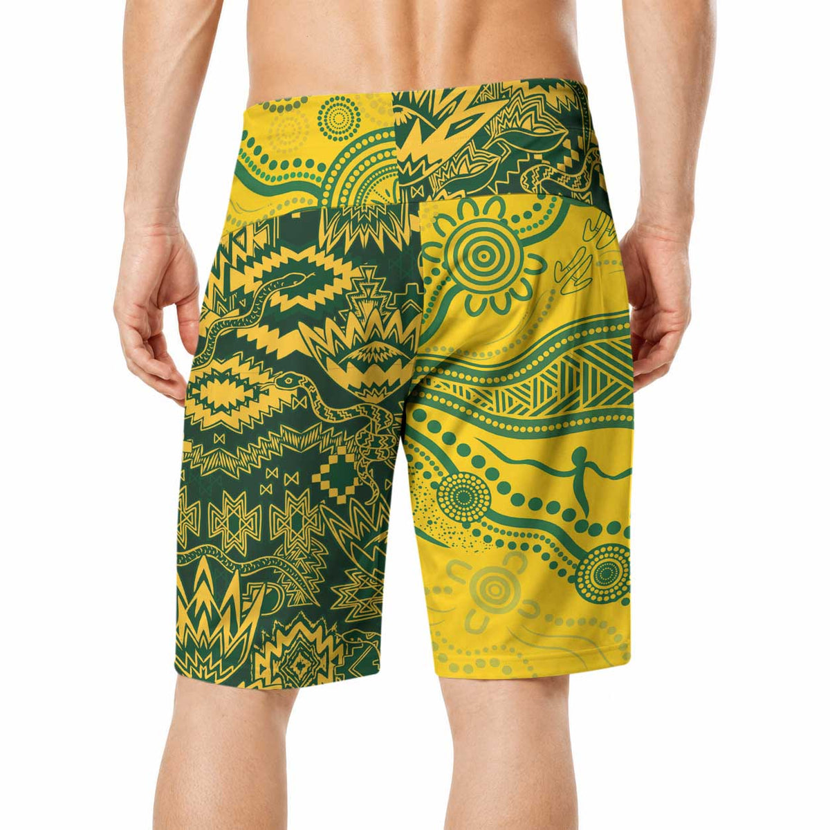 Custom Australia vs South Africa Board Shorts Wallabies vs Springboks Two Nations One Battle