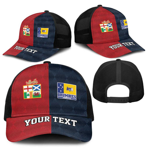 Custom British Lions Australia ACT Baseball Net Cap Sporty Style - Aussie Hoodie