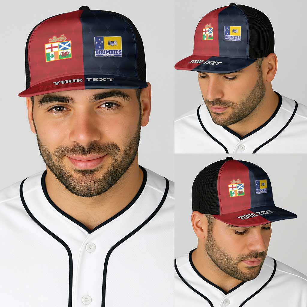 Custom British Lions Australia ACT Baseball Net Cap Sporty Style - Aussie Hoodie