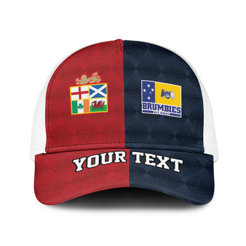 Custom British Lions Australia ACT Mesh Trucker Cap Sporty Style - Aussie Hoodie