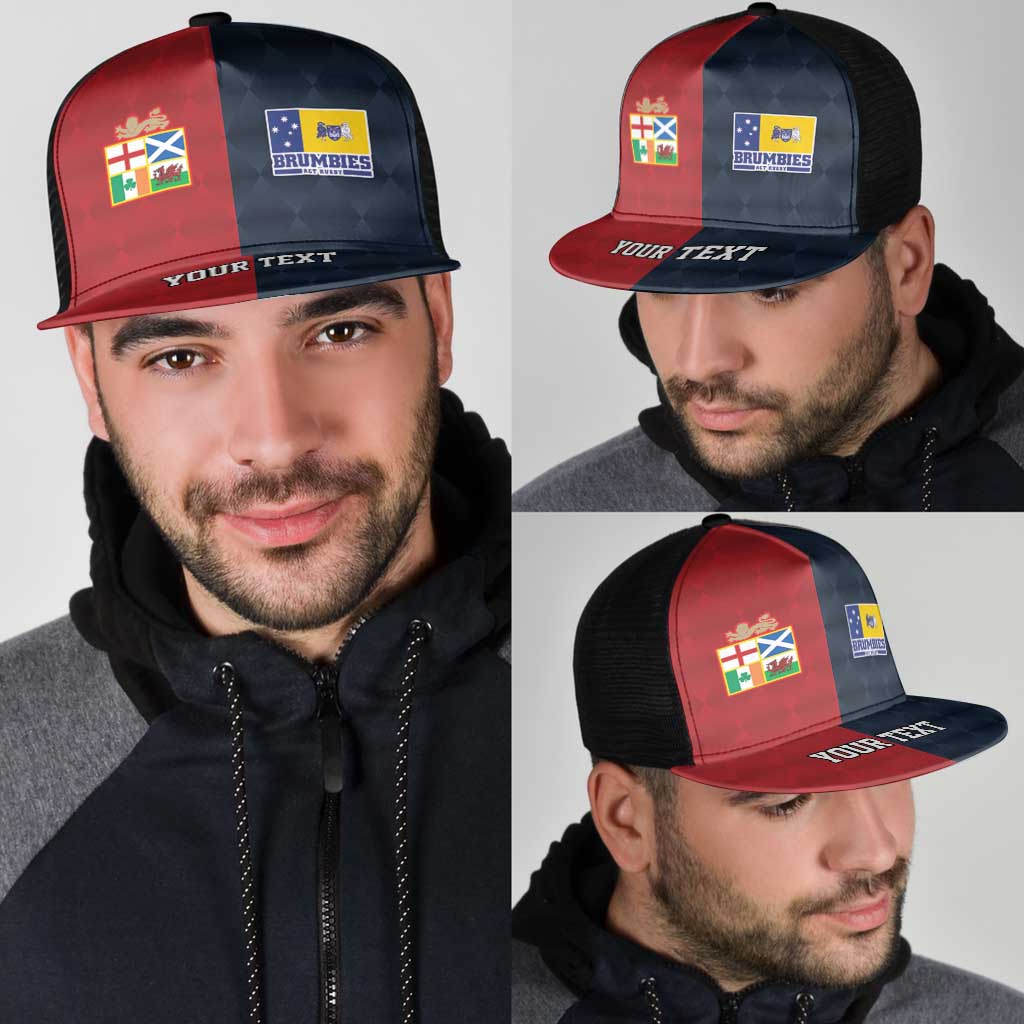 Custom British Lions Australia ACT Mesh Trucker Cap Sporty Style - Aussie Hoodie
