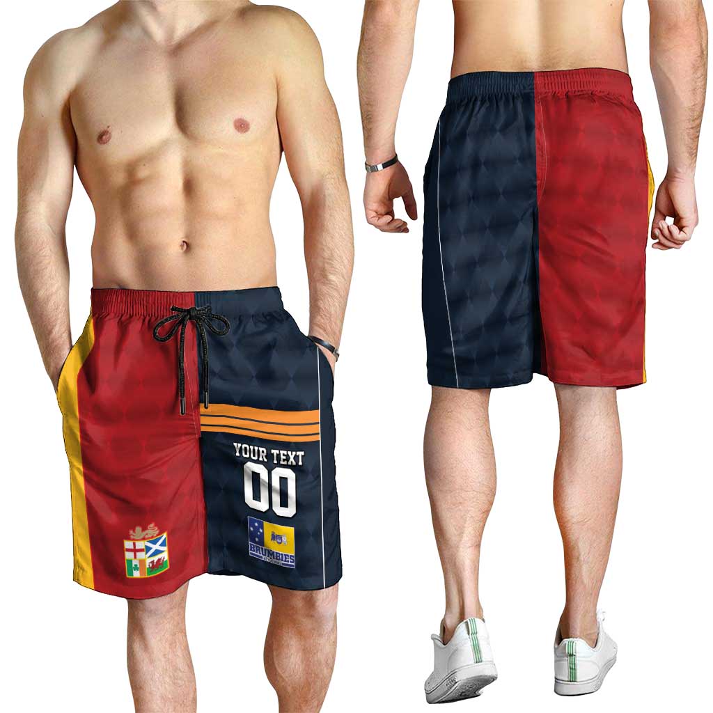 Custom British Lions Australia ACT Shorts for Men Sporty Style