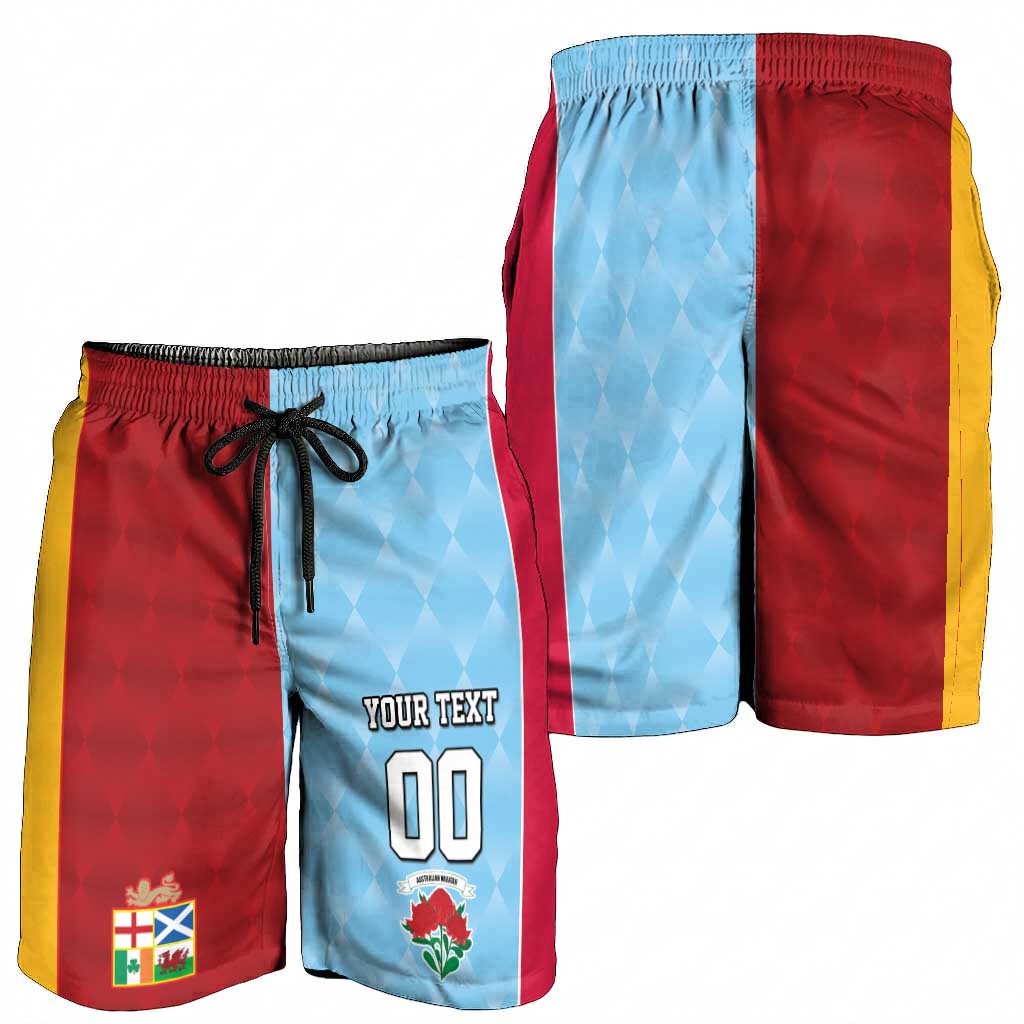 Custom British Lions Australia Waratahs Shorts for Men Sporty Style