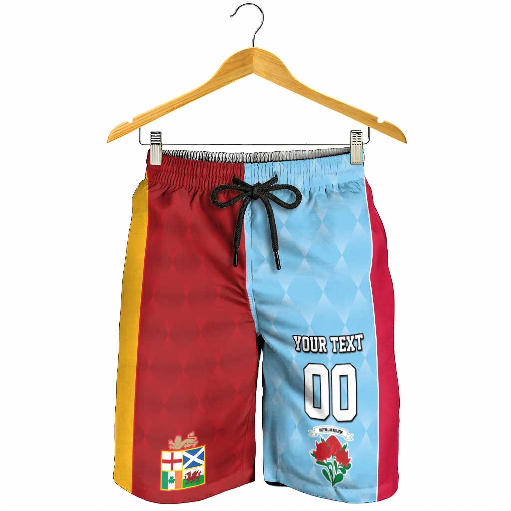 Custom British Lions Australia Waratahs Shorts for Men Sporty Style