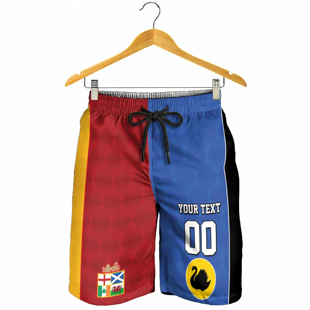 Custom British Lions Australia Western Force Shorts for Men Sporty Style