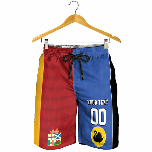 Custom British Lions Australia Western Force Shorts for Men Sporty Style