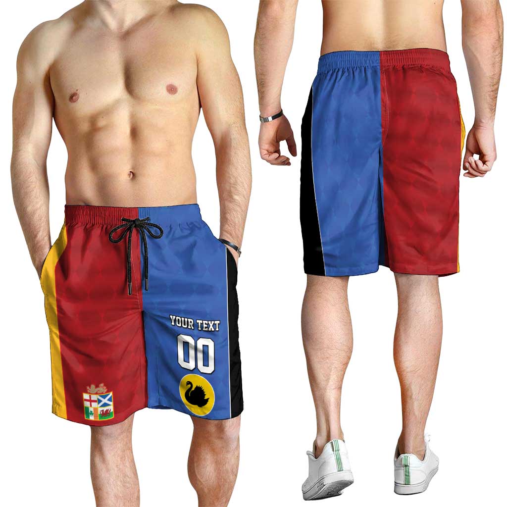 Custom British Lions Australia Western Force Shorts for Men Sporty Style