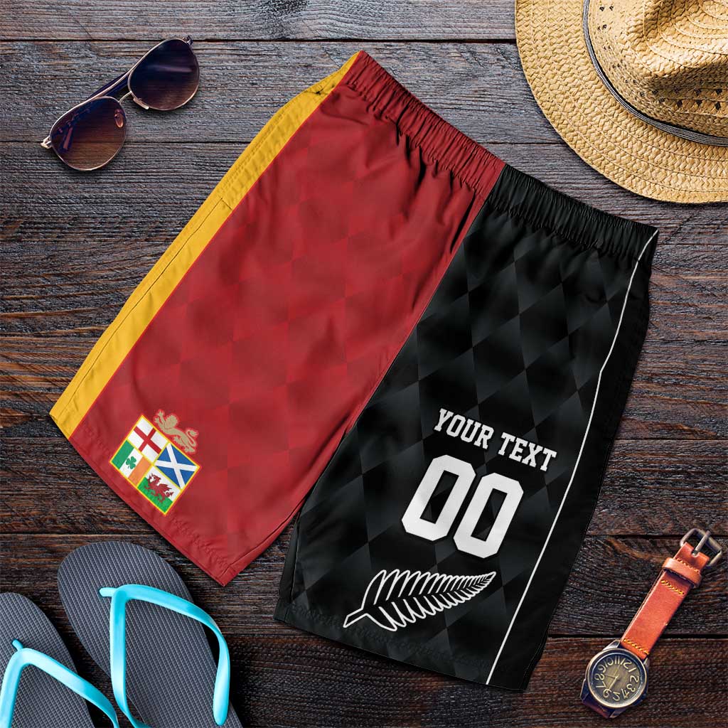Custom British Lions New Zealand Shorts for Men Sporty Style