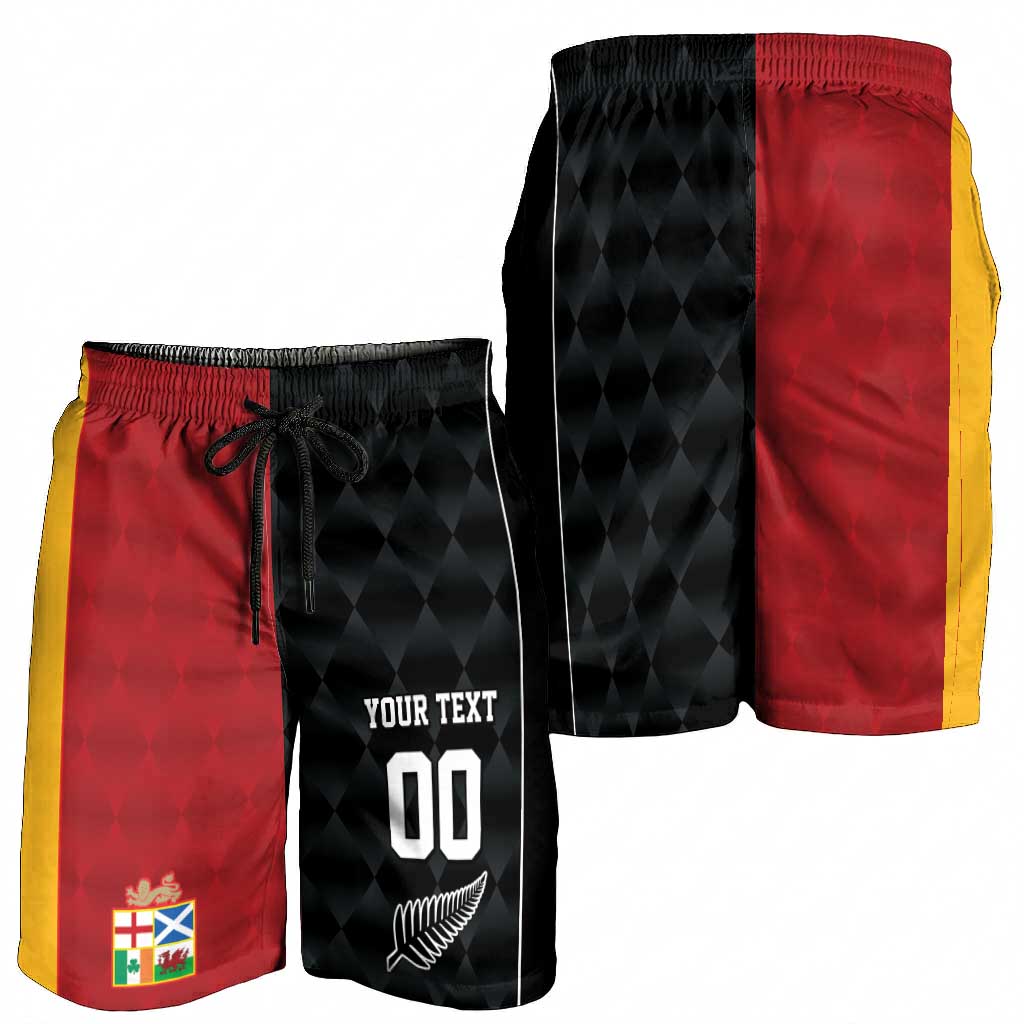 Custom British Lions New Zealand Shorts for Men Sporty Style