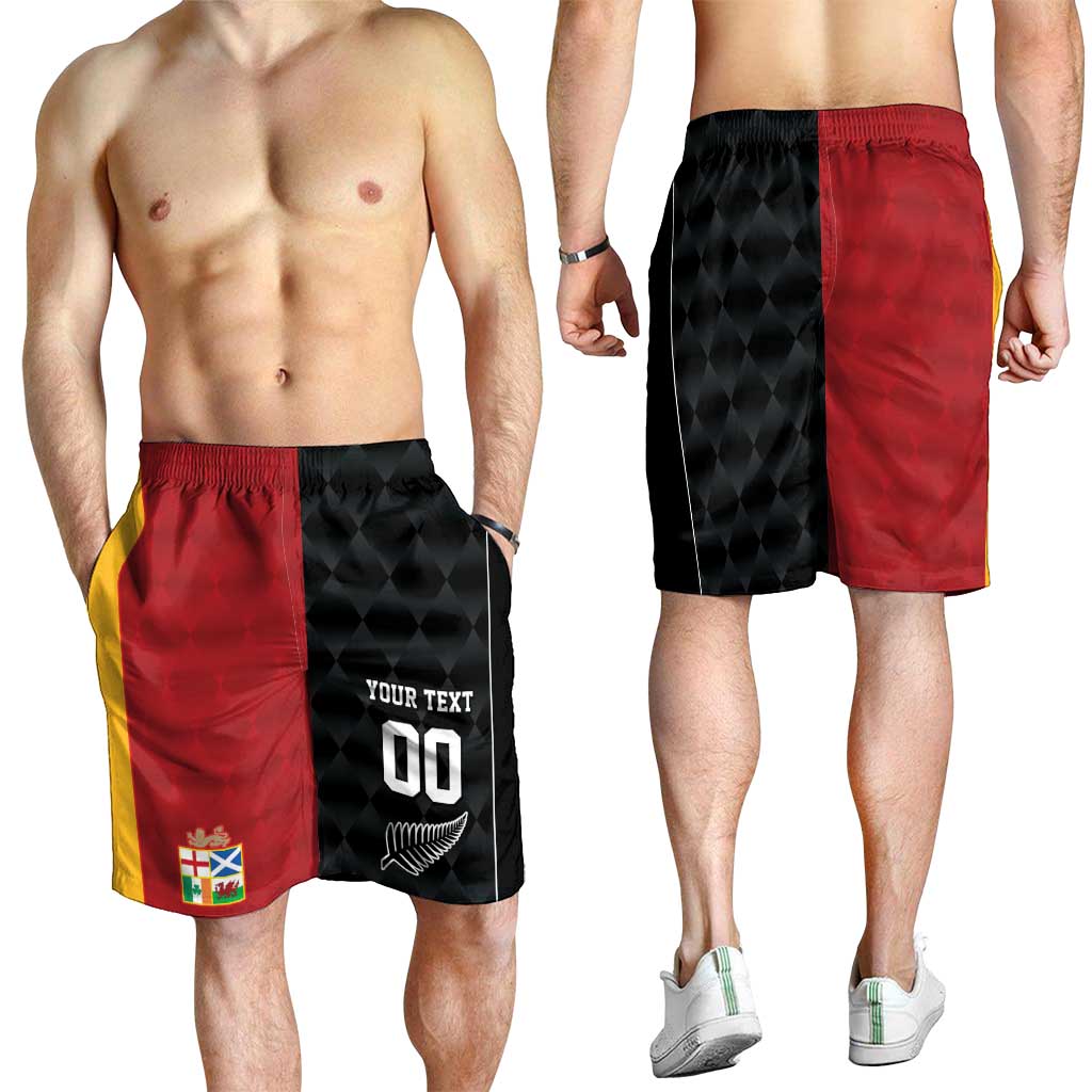 Custom British Lions New Zealand Shorts for Men Sporty Style