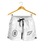 Custom New Zealand Football Shorts for Women The Whites-Sporty T90 Style - Aussie Hoodie