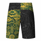 Custom New Zealand vs South Africa Board Shorts Rugby Rivalry Two Nations One Battle