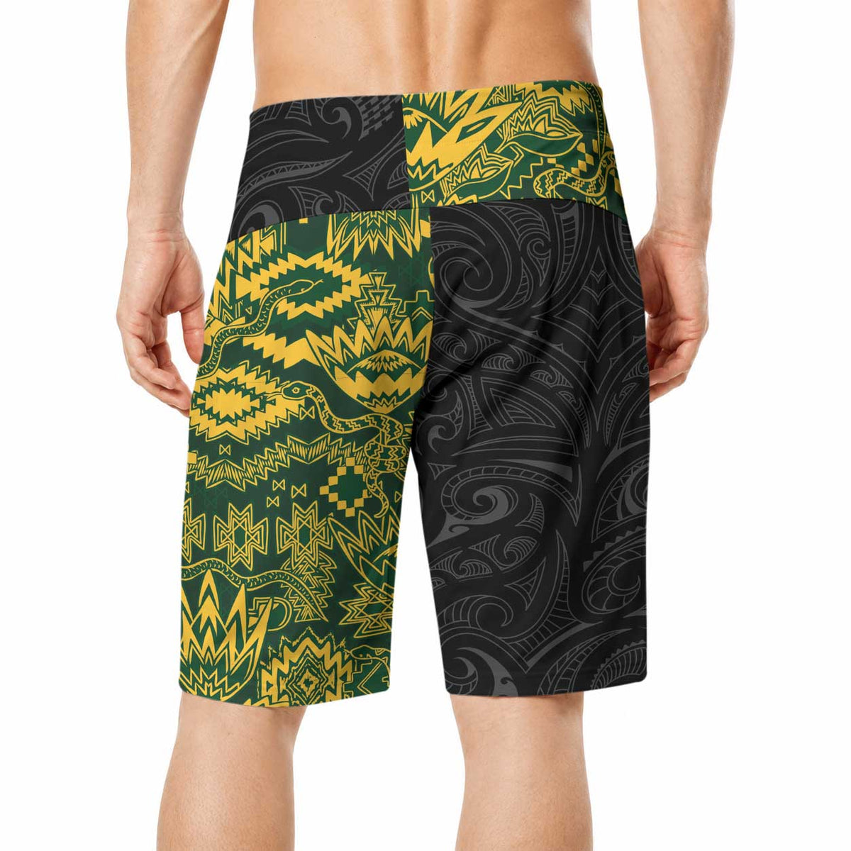 Custom New Zealand vs South Africa Board Shorts Rugby Rivalry Two Nations One Battle
