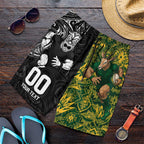 Custom New Zealand vs South Africa Shorts for Men Rugby Rivalry Two Nations One Battle