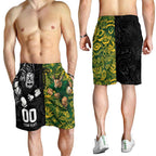 Custom New Zealand vs South Africa Shorts for Men Rugby Rivalry Two Nations One Battle