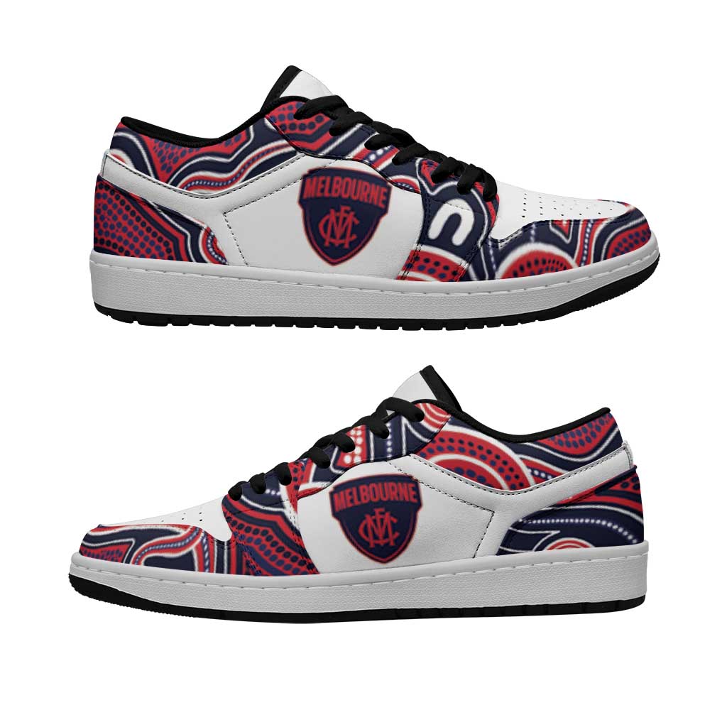 Demons Melbourne Football 2026 Low Sneakers Aboriginal Art