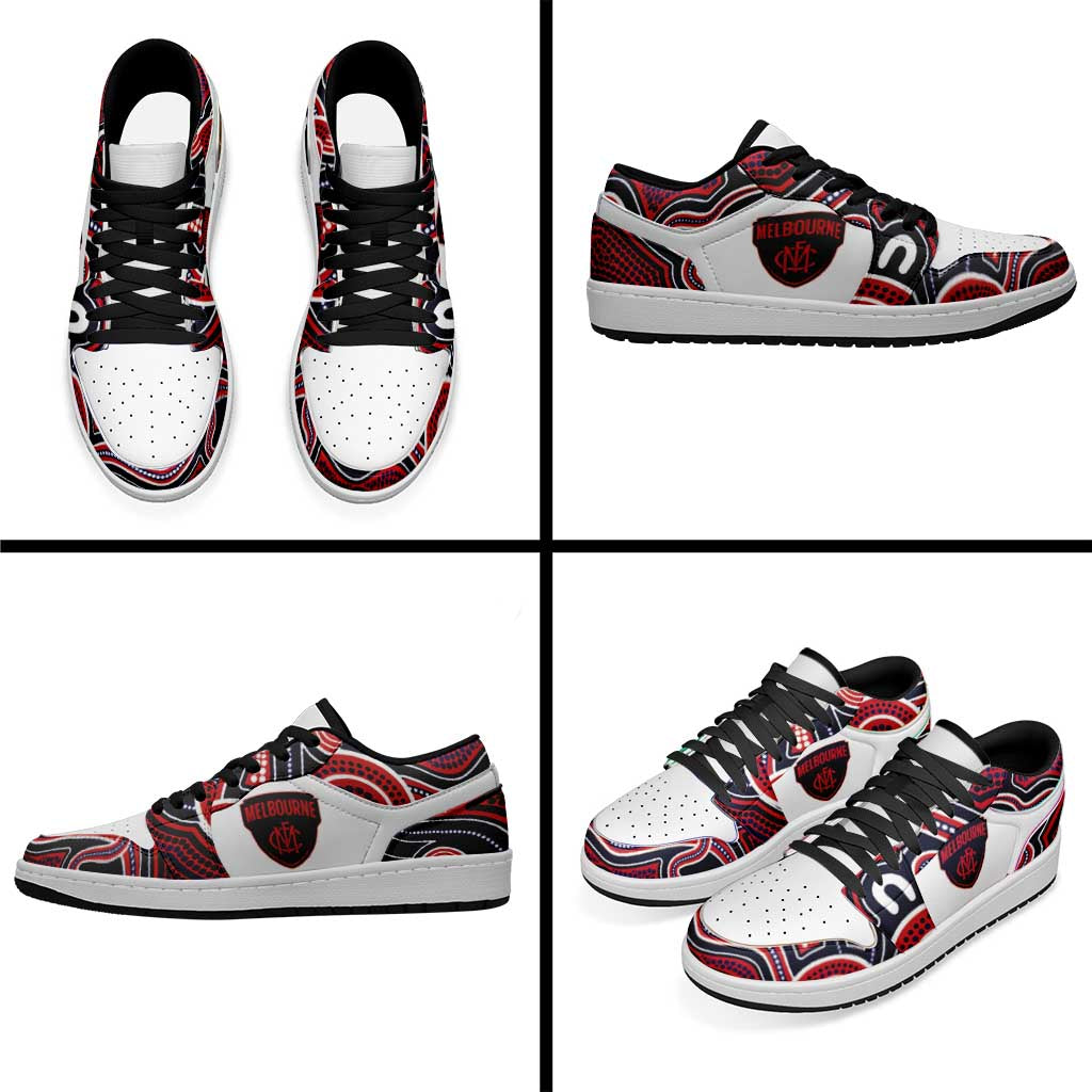 Demons Melbourne Football 2026 Low Sneakers Aboriginal Art
